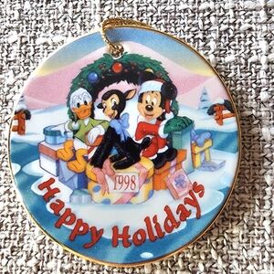 Vintage Disney Parks Hanging Ornaments 1998 Limited Edition ~2.5"